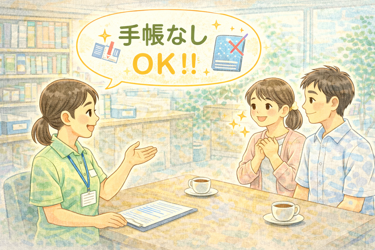 障害者手帳なしでもB型を利用できることを説明するイラスト